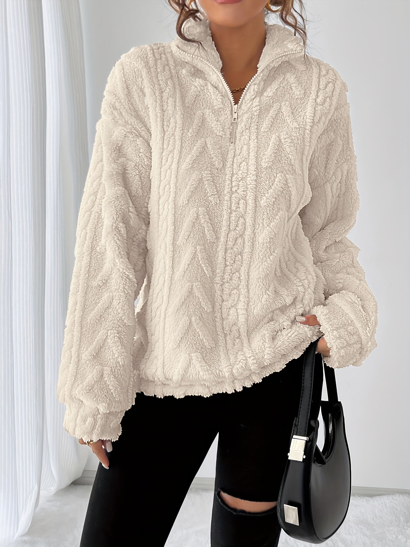 Margherita Solvang | Textured Cable-Knit Sweater For Women