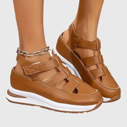 Rossana Pelletier | Black Platform Gladiator Sandals for Women