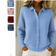 Claire Belmont | Button-Up Knit Cardigan Sweater For Women Long Sleeve