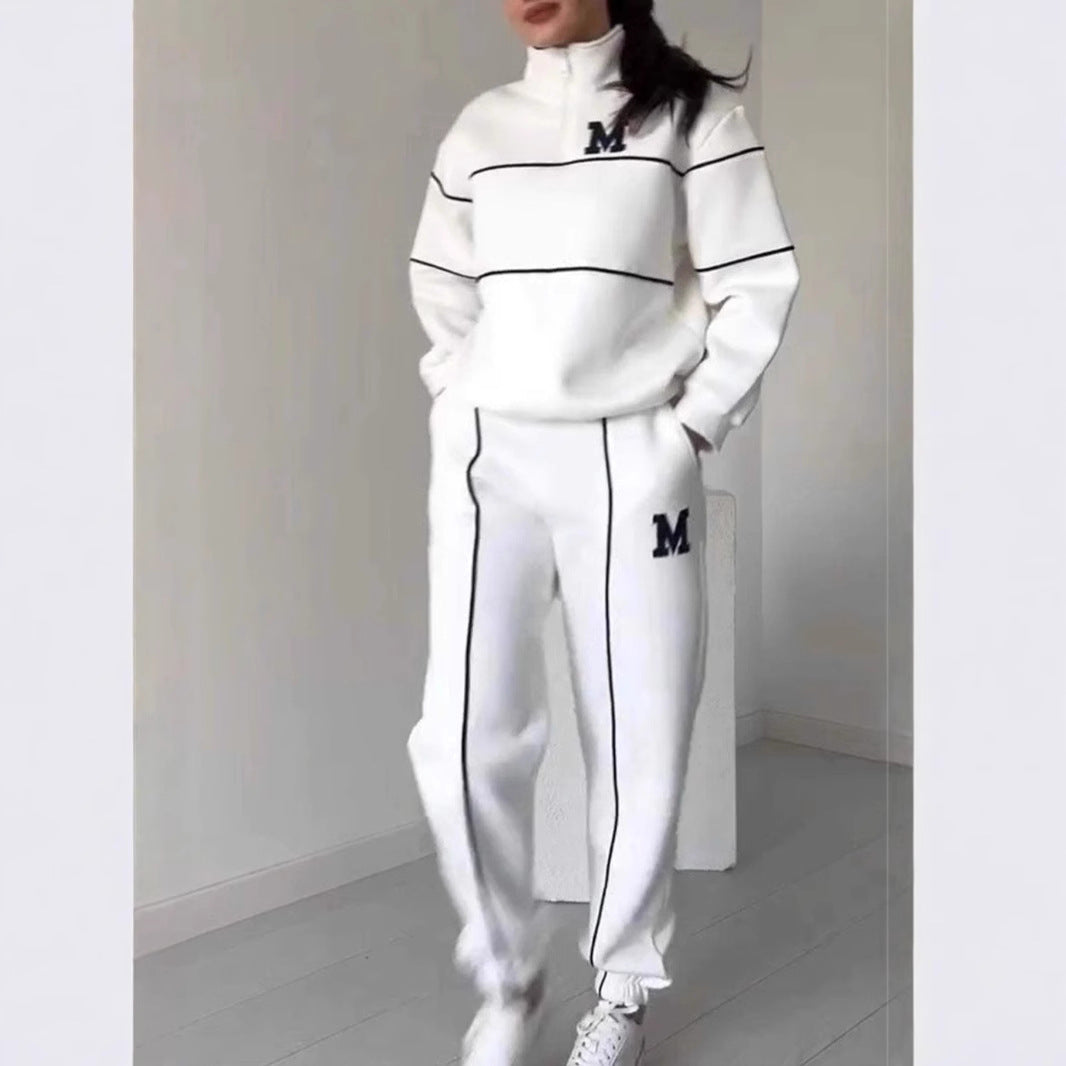 Vanessa Chambord | Half-Zip Lounge Sweatsuit Set For Women