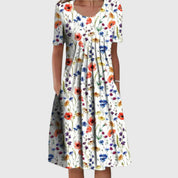 Rosalie Pemberton | Wildflower Floral Midi Dress For Women