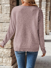Nadia Castiglione | Relaxed V-Neck Sweater For Women