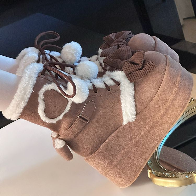 Aurélie Mercier | Fur Trim Ankle Boots For Women