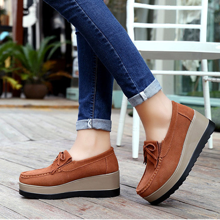 Beatrice Lombard | Tassel Bow Suede Loafers For Women