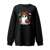 Rosamund Kingsley | Halloween Ghost Print Sweatshirt For Women