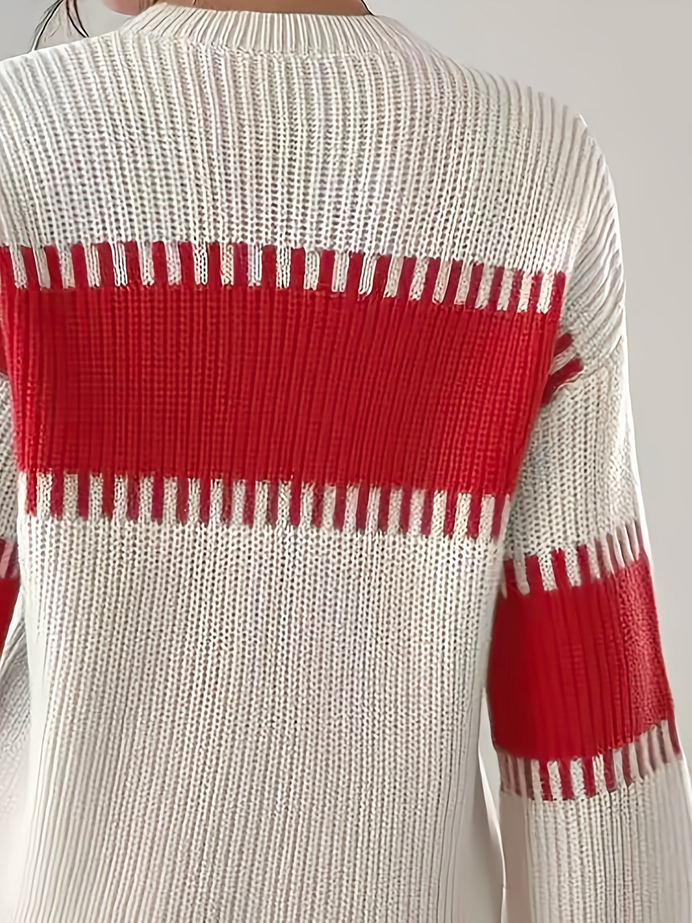 Margaux Thibault | Colour-Block Striped Sweater For Women