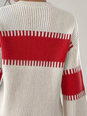 Margaux Thibault | Colour-Block Striped Sweater For Women