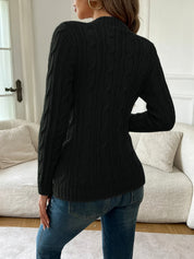 Bianca Verlaine | Cable-Knit Sweater With Crew Neckline For Women