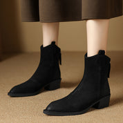 Pauline Ferrand | Suede Ankle Boots With Pointed Toe For Women