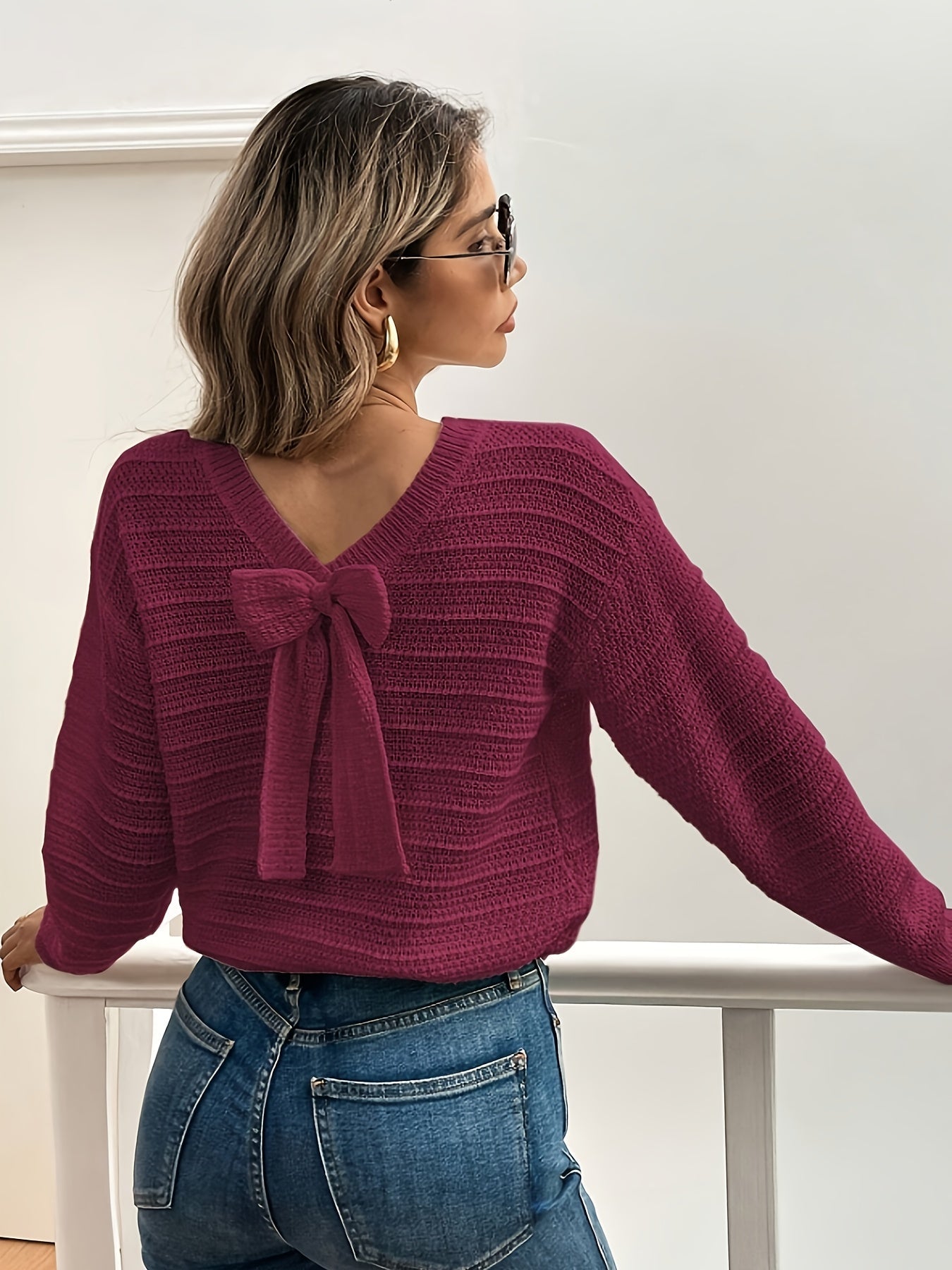Adrienne Sorbier | Bow-Tie Knit Sweater For Women