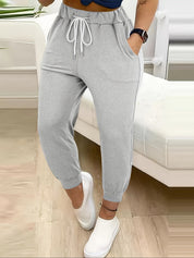 Camille Faucher | Tapered Drawstring Joggers For Women