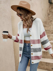 Nadine Orsolini | Striped Open-Front Sweater For Women