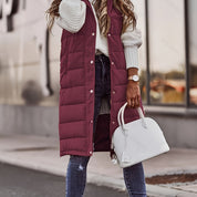 Brielle Ashworth | Longline Hooded Puffer Vest For Women