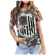 Jade Whitmore | American Flag Graphic T-Shirt For Women