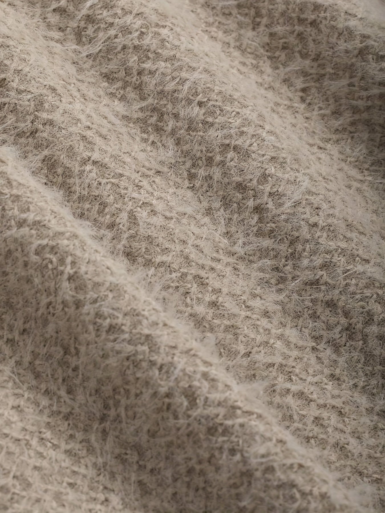 Camille Duvalier | Plush Knit Sweater With Round Neckline