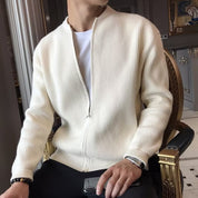 Jett Salton | Knit Bomber Zip-Up Cardigan Jacket For Men