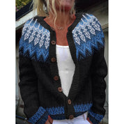 Margherita Solano | Striped Color-Block Knit Cardigan For Women