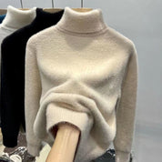 Sophie Landry | Fleece-Lined Turtleneck Sweater For Women