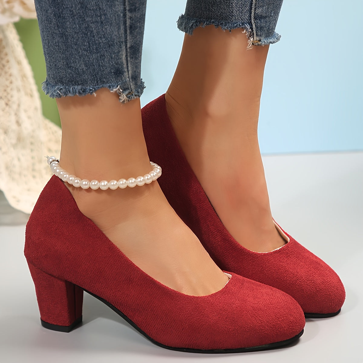 Guinevere Ashton | Black Block Heel Pumps – Orthopedic Comfort