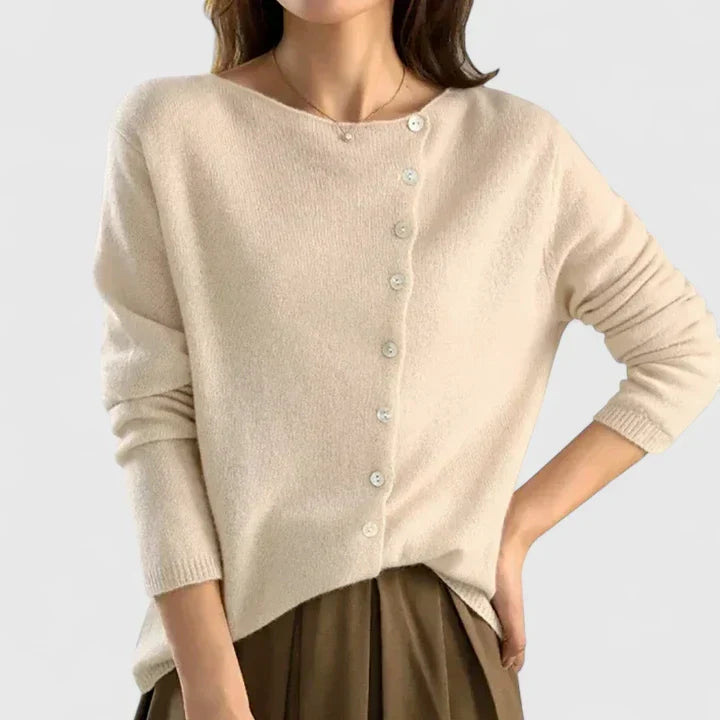 Vera Castellucci | Asymmetric Button Cardigan For Women