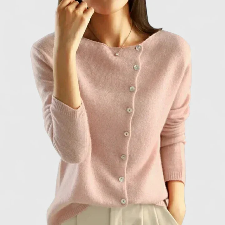 Vera Castellucci | Asymmetric Button Cardigan For Women