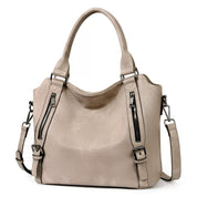 Desk To Door | Leather-Look Tote Bag With Zip Pockets For Women