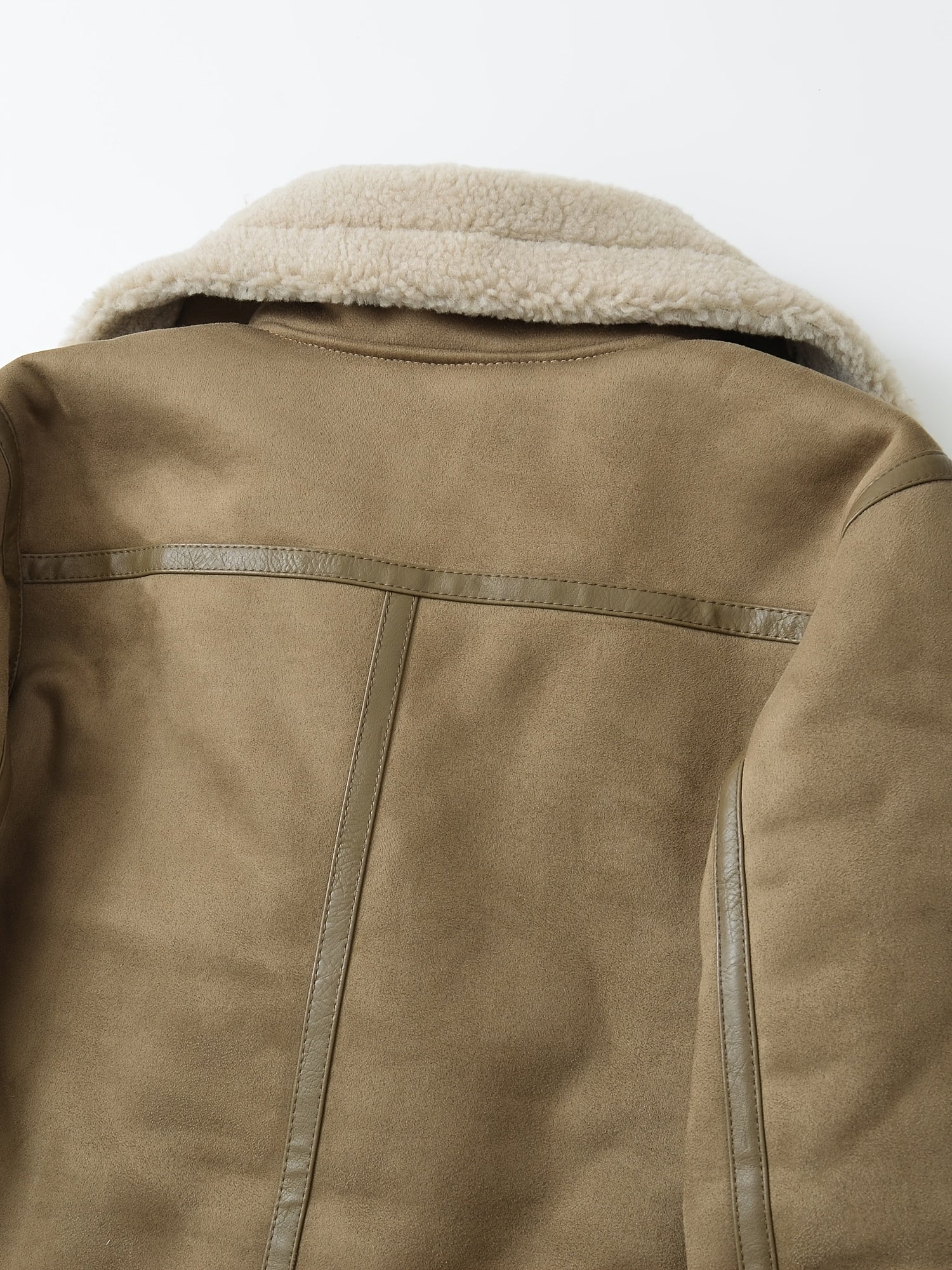 Noelle Dumont | Shearling Belted Leather Jacket For Women