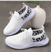 Selena Whitfield | Leopard Print Lace-Up Sneakers For Women