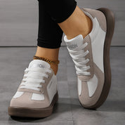 Isadora Beauchamp | Leather Lace-Up Sneakers For Women