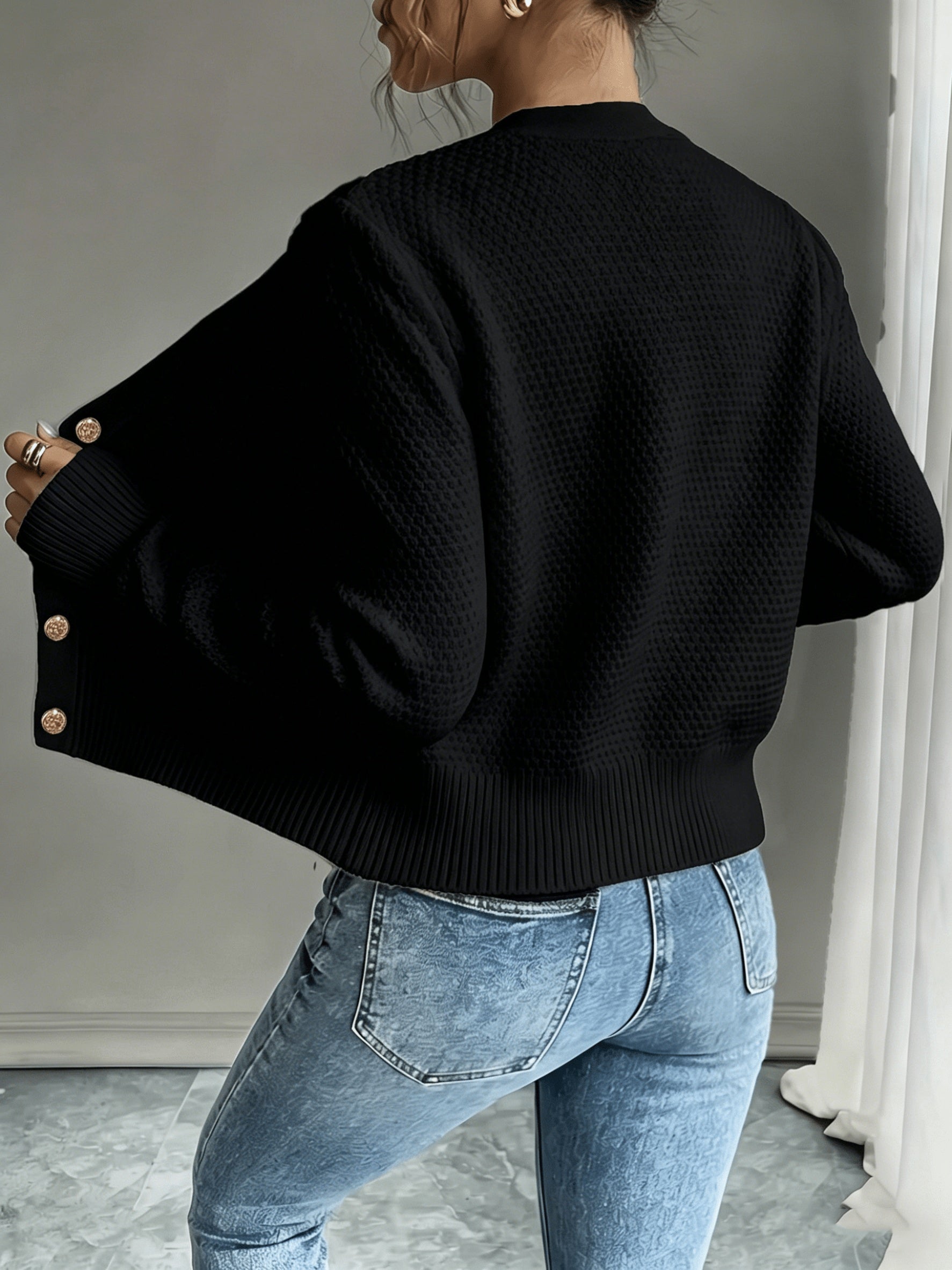 Vittoria Rossignol | Cable-Knit Button-Front Cardigan For Women