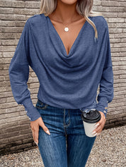 Roxane Chevalier | Cowl Neck Long Sleeve Top For Women