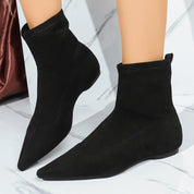 Elodie Chastain | Suede Chelsea Boots With Pointed Toe For Women