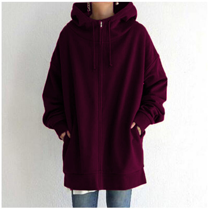 Solene Girard | Zip-Up Fleece Hoodie For Women