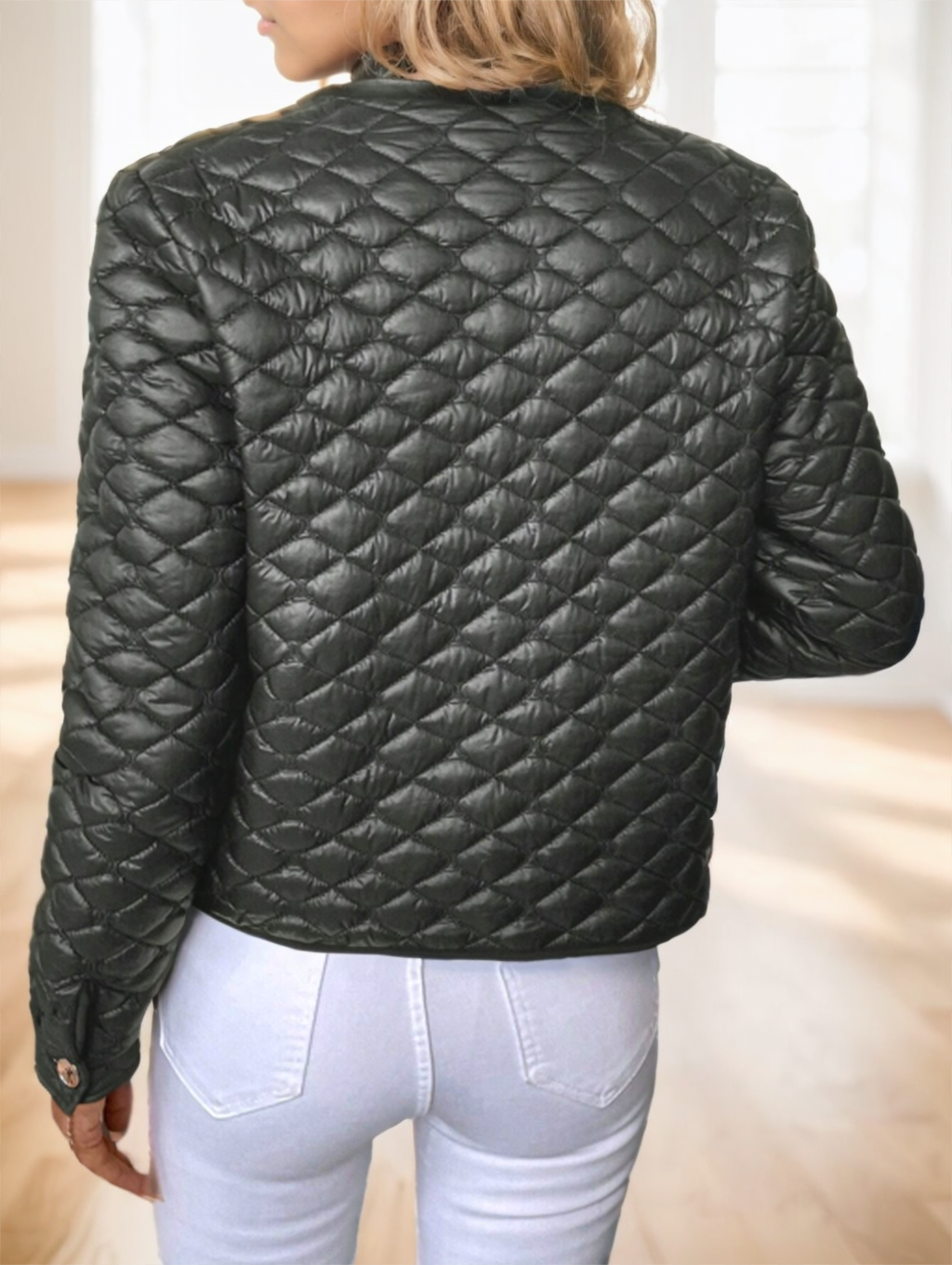 Marceline Hartwell | Diamond-Quilted Short Padded Coat For Women