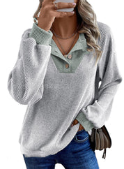 Margherita Fontanelli | Ribbed Knit Collared Sweater For Women