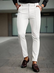 Archer Rayham | Slim Fit Stretch Ankle Chino Pants For Men