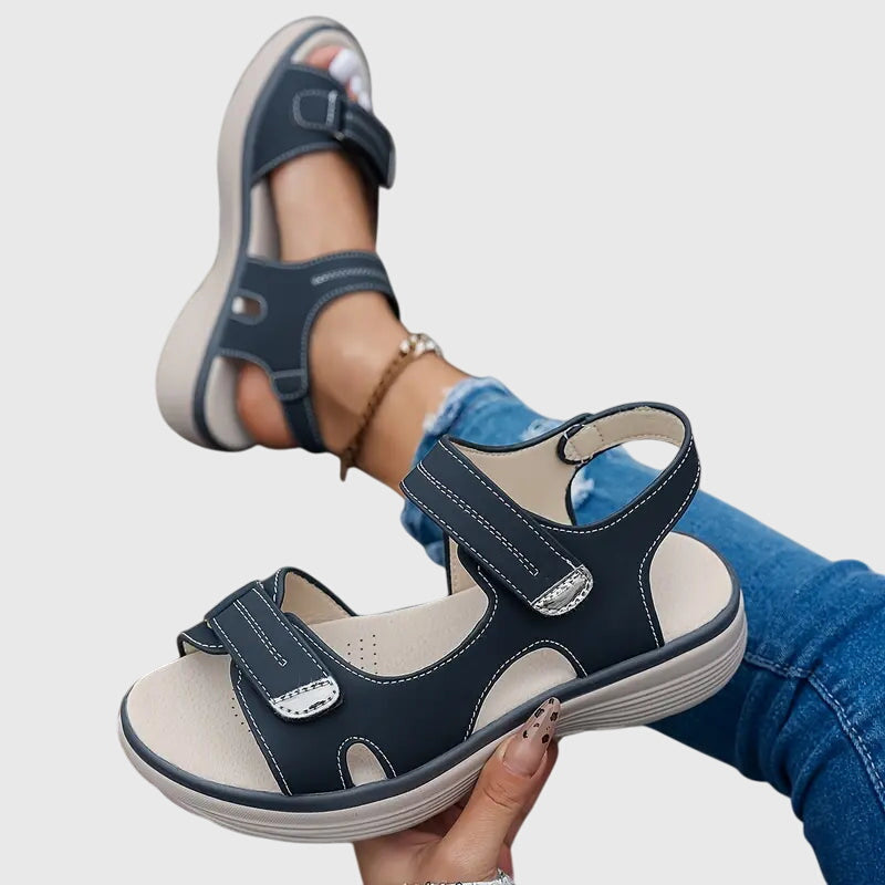Elspeth Carrington | Orthopedic Platform Sandals in Taupe