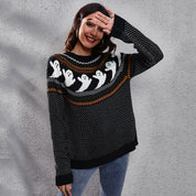 Count Midnight | Ghost Halloween Sweater For Women