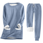 Amandine Fontenay | Plush Fleece-Lined Lounge Set For Women
