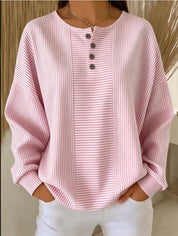Genevieve Lacroix | Striped Long-Sleeve Blouse For Women