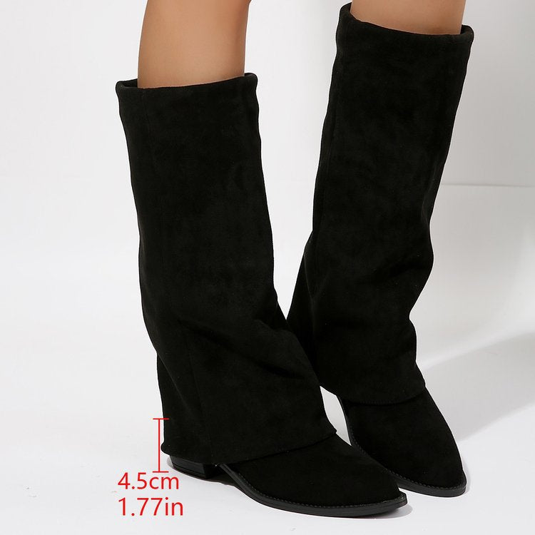 Bianca Ferrante | Knee-High Denim Cowboy Boot For Women