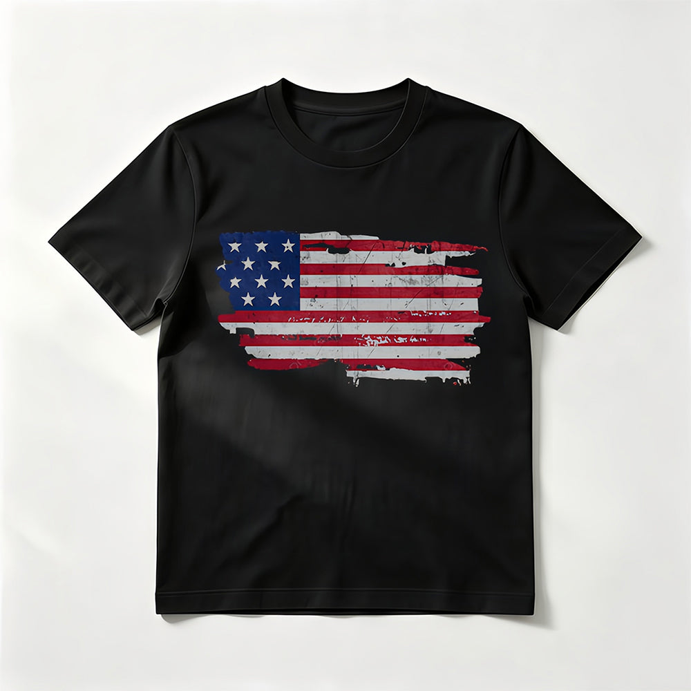 Derek Callahan | American Flag Graphic T-Shirt For Men