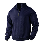 Reed Hunham | Jacquard Quarter-Zip Sweater For Men