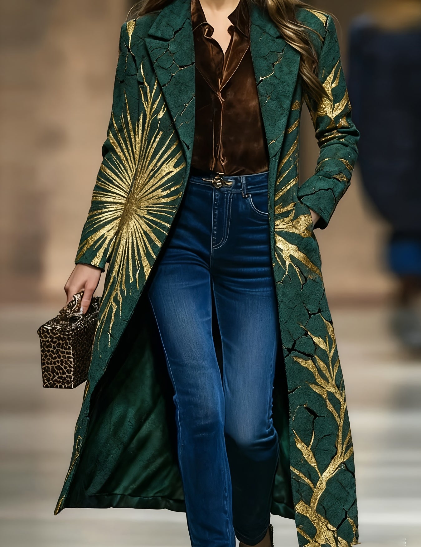 Sallie Kingswell | Velvet Long Lapel Duster Coat For Women