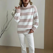 Amandine Chevrier | Striped Turtleneck Sweater For Women