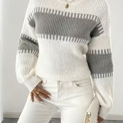 Margaux Thibault | Colour-Block Striped Sweater For Women