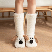 Amelie Dufresne | Cute Dog Slipper Socks For Women