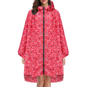 Elaine Beaurivage | Printed Hooded Raincoat For Women