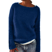 Jolie Brookwell | Classic Round Neck Knit Sweater For Women