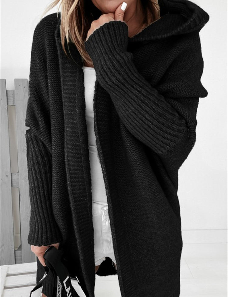 Lila Montrachet | Oversized Hooded Cardigan Sweater For Women